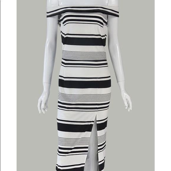 ⚠️CLOSEOUT! Ellie bardot off-the-shoulder dress - Picture 3 of 4